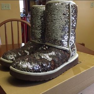 Sequin UGG boots